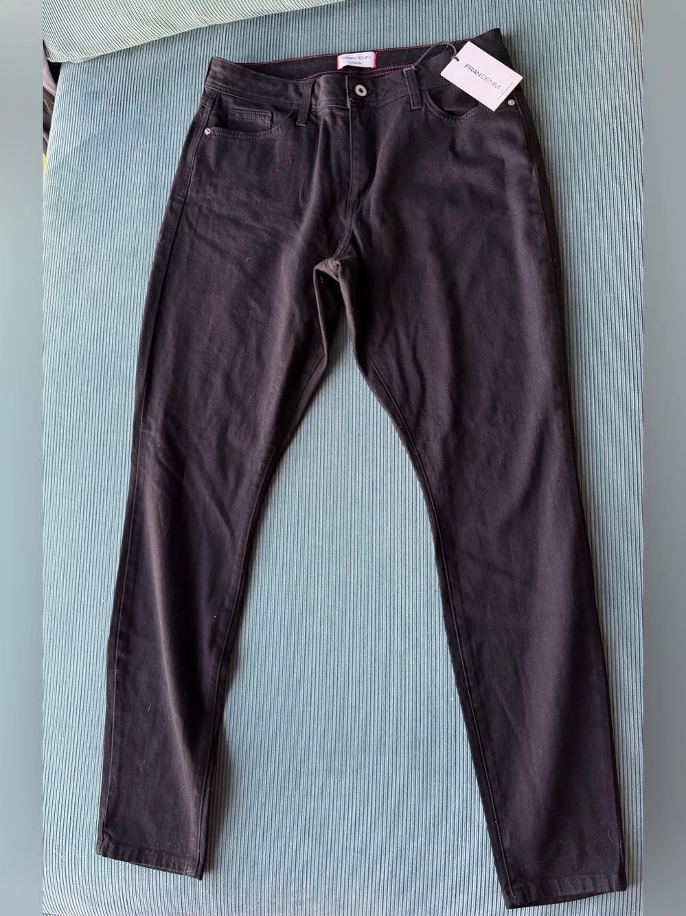 Fran Denim Julie 30 Jeans NWT Athletic Women High Rise Skinny Black Denim Casual